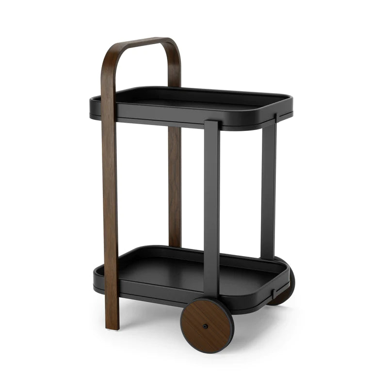 Bellwood Bar & Serving Cart BLK/Waln